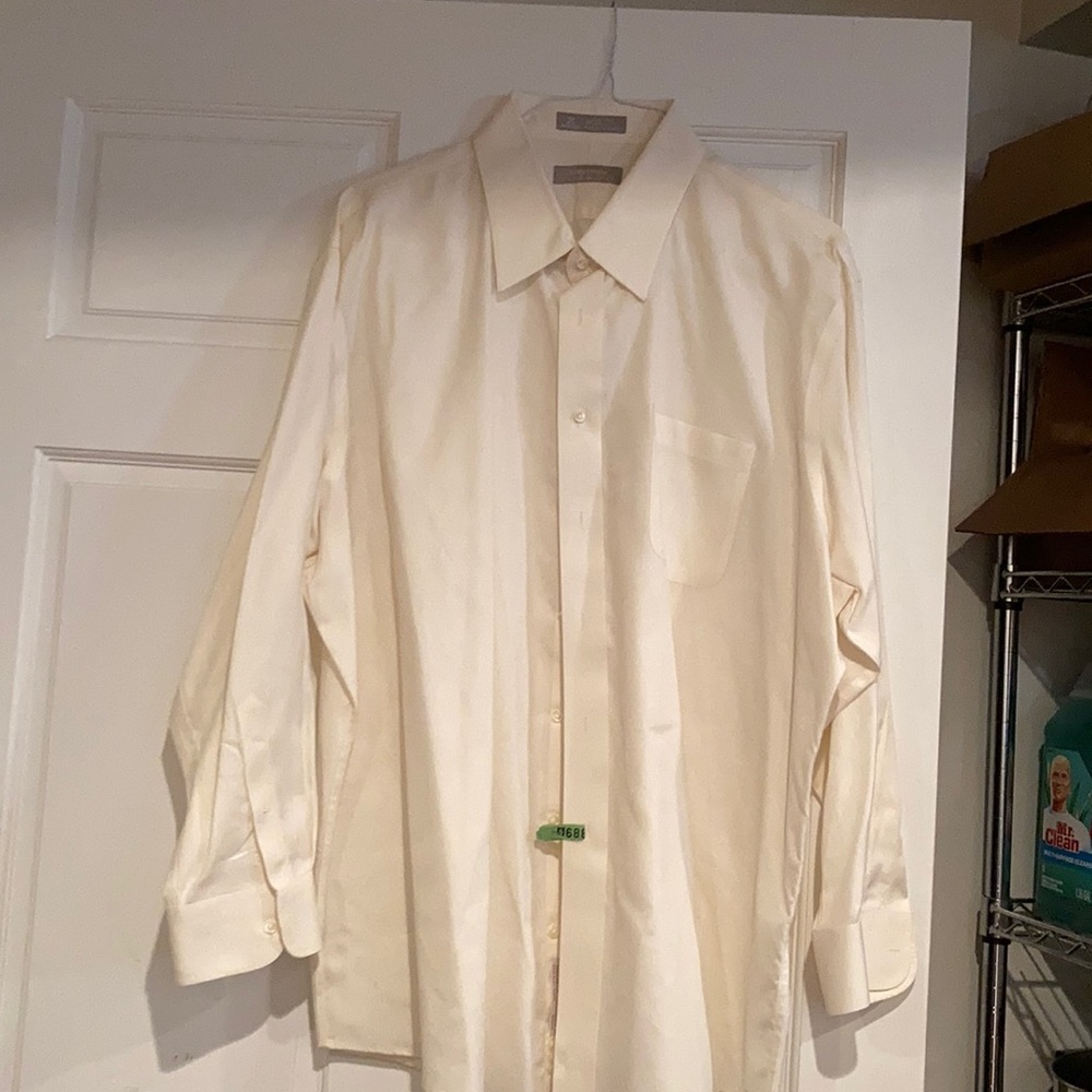 Creme Long Sleeve Dress Shirt